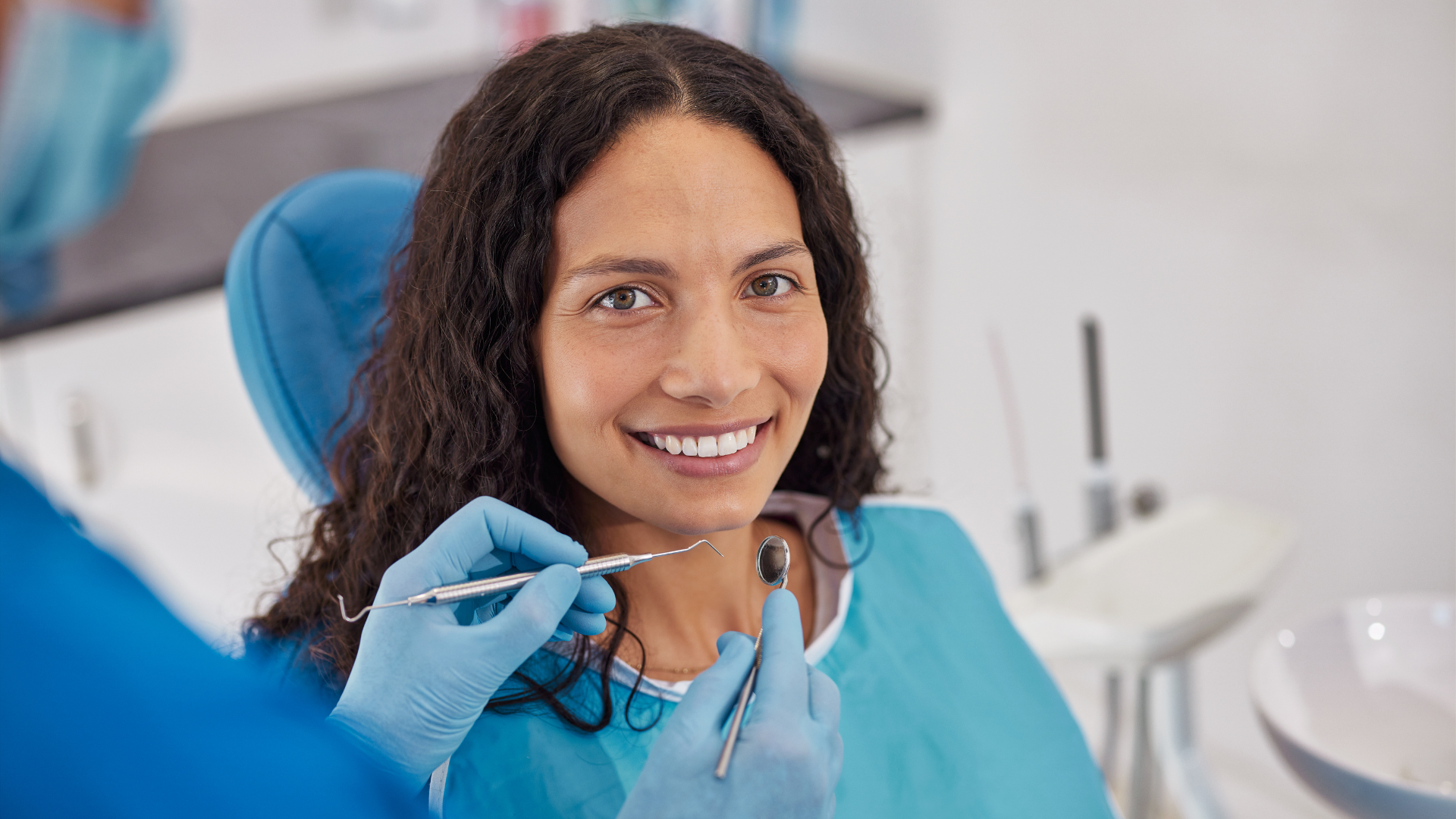 Patient smiling after dental treatment